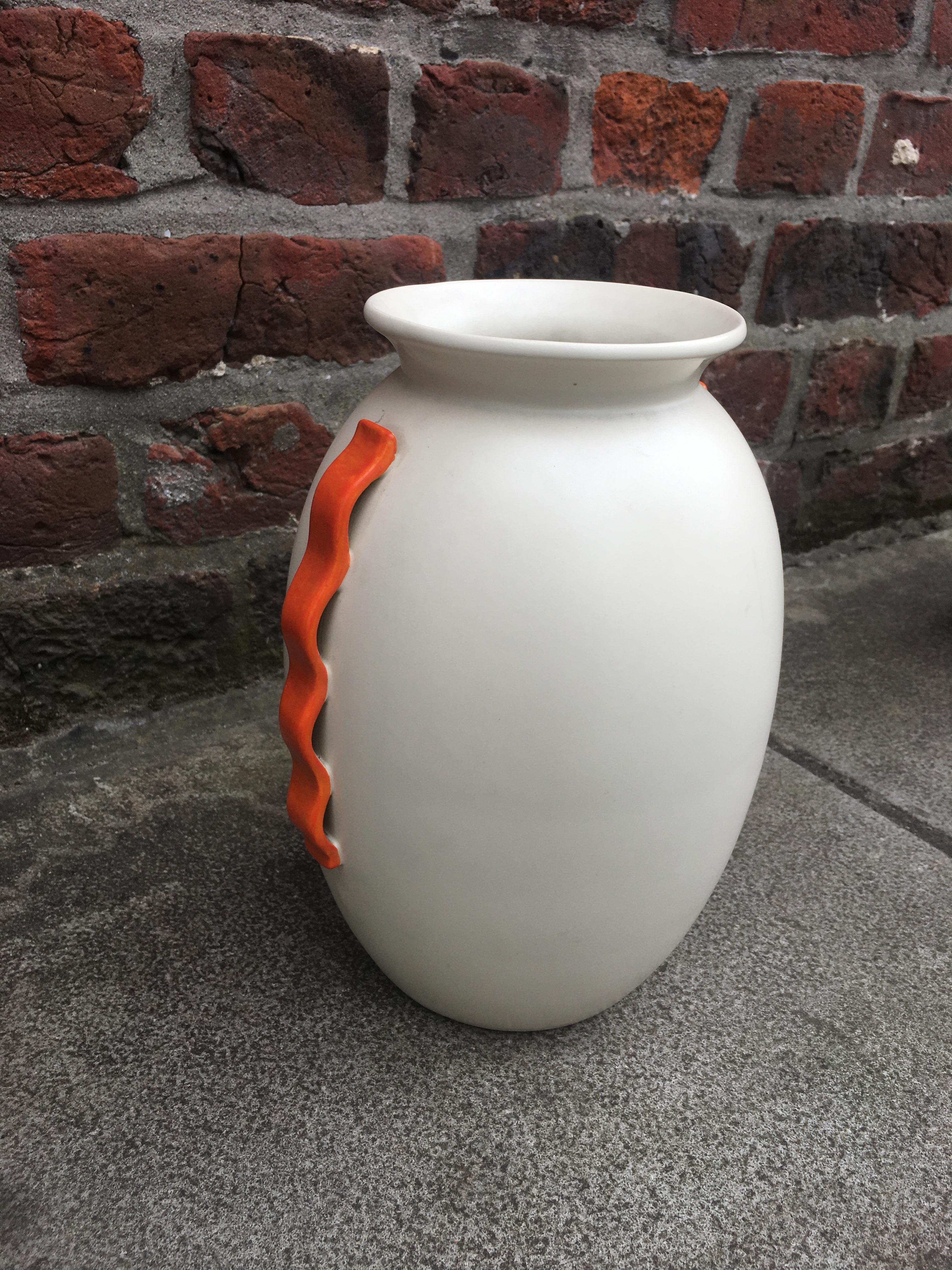 Belgian Art Deco Ceramic Vase, Belgium, circa 1930 For Sale