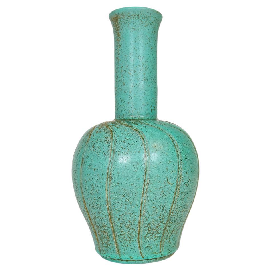 Vase en céramique Art Déco Bo Fajans Ewald Dahlskog, Suède, 1937