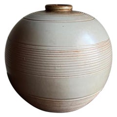 Vaso in ceramica Art Déco di Anna-Lisa Thomson per Upsala Ekeby Svezia, anni '30