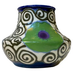 Art Deco Ceramic Vase by Ditmar Urbach, 1930s