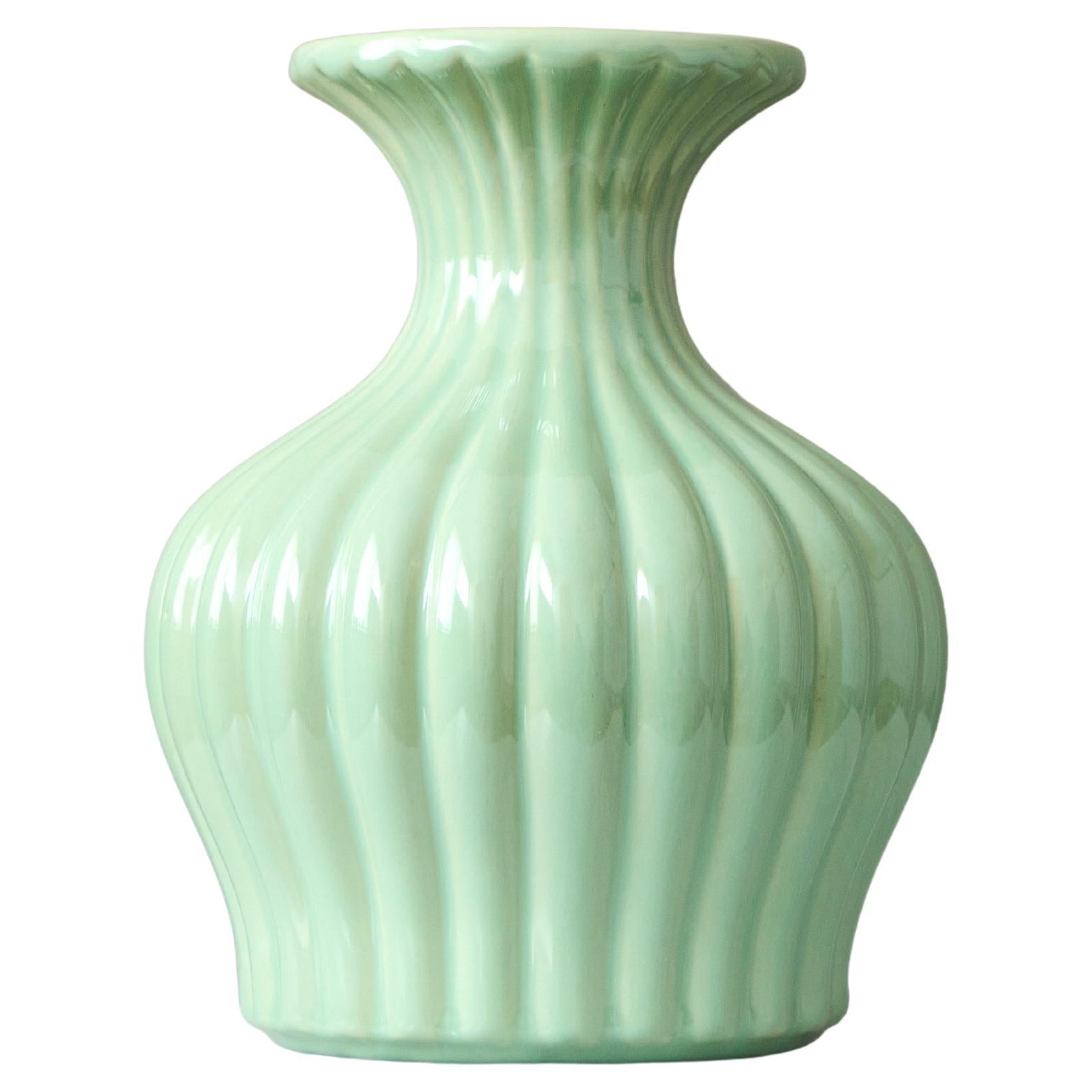 Vase Art déco en céramique d'Ewald Dahlskog, Bo Fajans, Suède, années 1930. Greene & Greene en vente