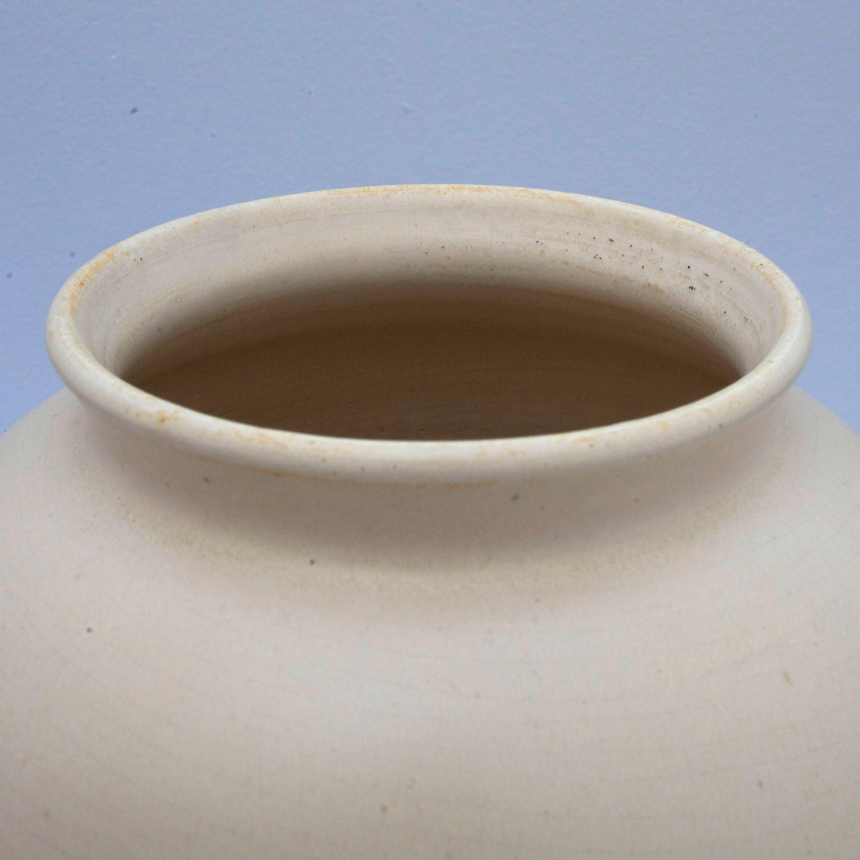 Hand-Crafted Art Deco Ceramic Vase For Sale