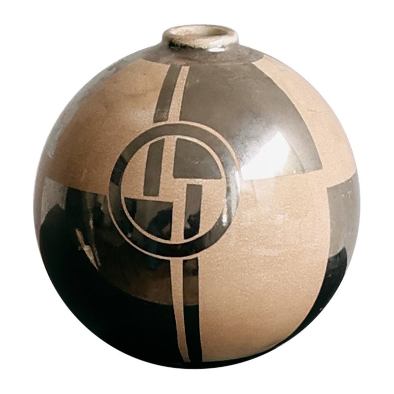 Vaso in ceramica Art Deco in vendita