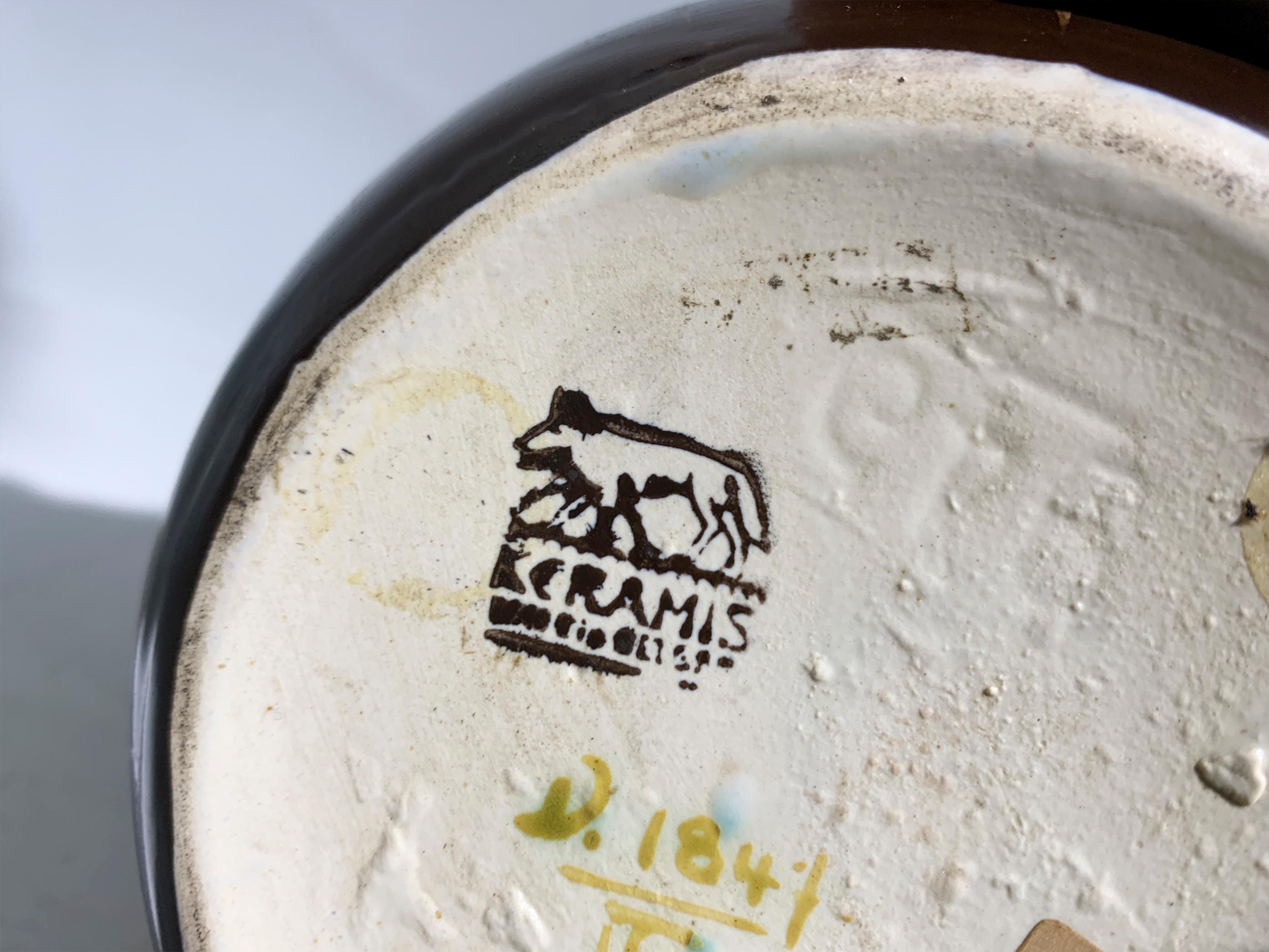 Ceramica Vaso in ceramica Art Deco firmato  