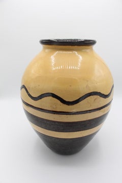 Art Deco Ceramic Vase Signed Primavera And Attributed To Paul Jacquet