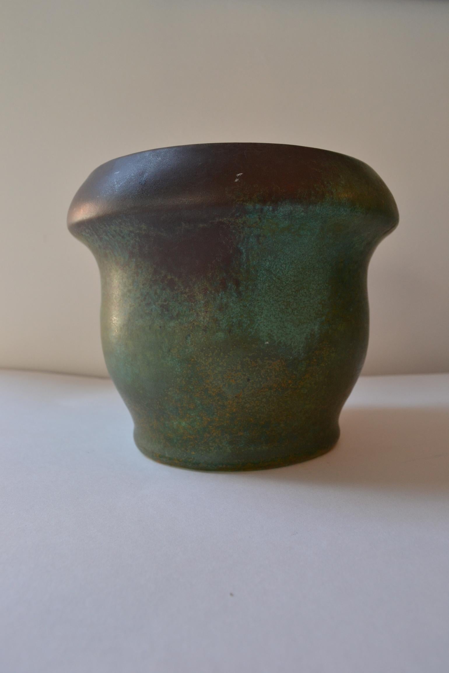 Turned Art Deco Ceramic Vases or Plant Pots by Frans Van Katwijk For Sale