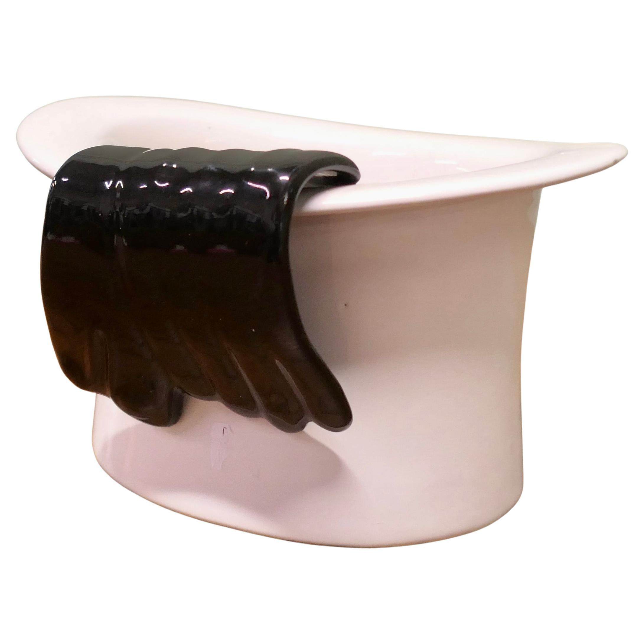 Art Deco Ceramic Wine Cooler, Champaign Bucket  A Very Stylish piece For Sale