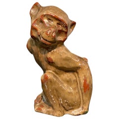 Art Deco Ceramics Sculpture, Monkey