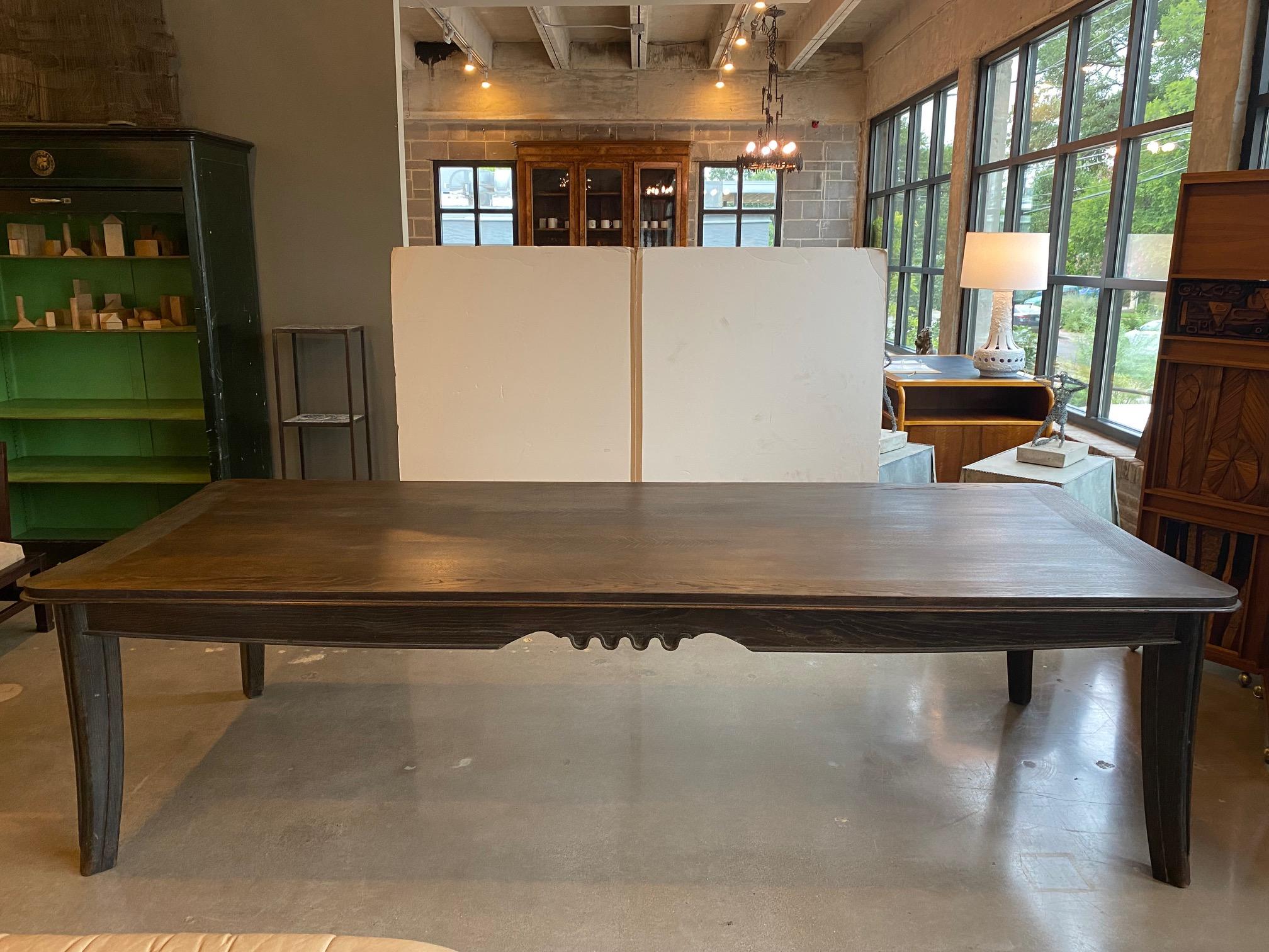 Mesa de comedor Art Decó de roble cerámico, Francia, años 30 Francés en venta