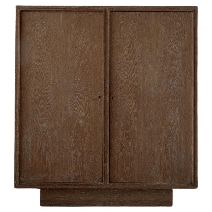 Art Deco - Cerused Oak Wardrobe Attributed to the work of Jacques Adnet