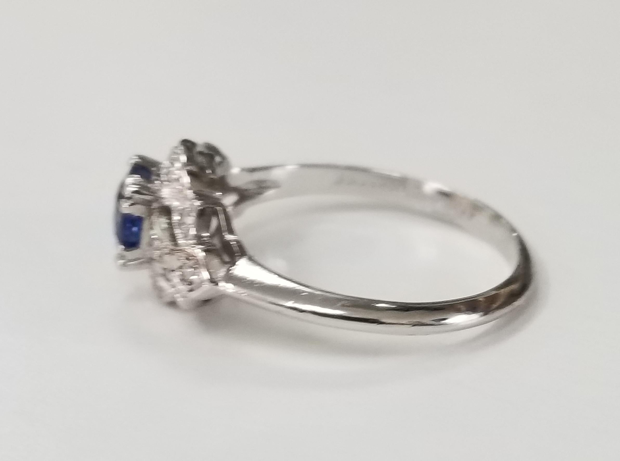 ceylon sapphire and diamond ring