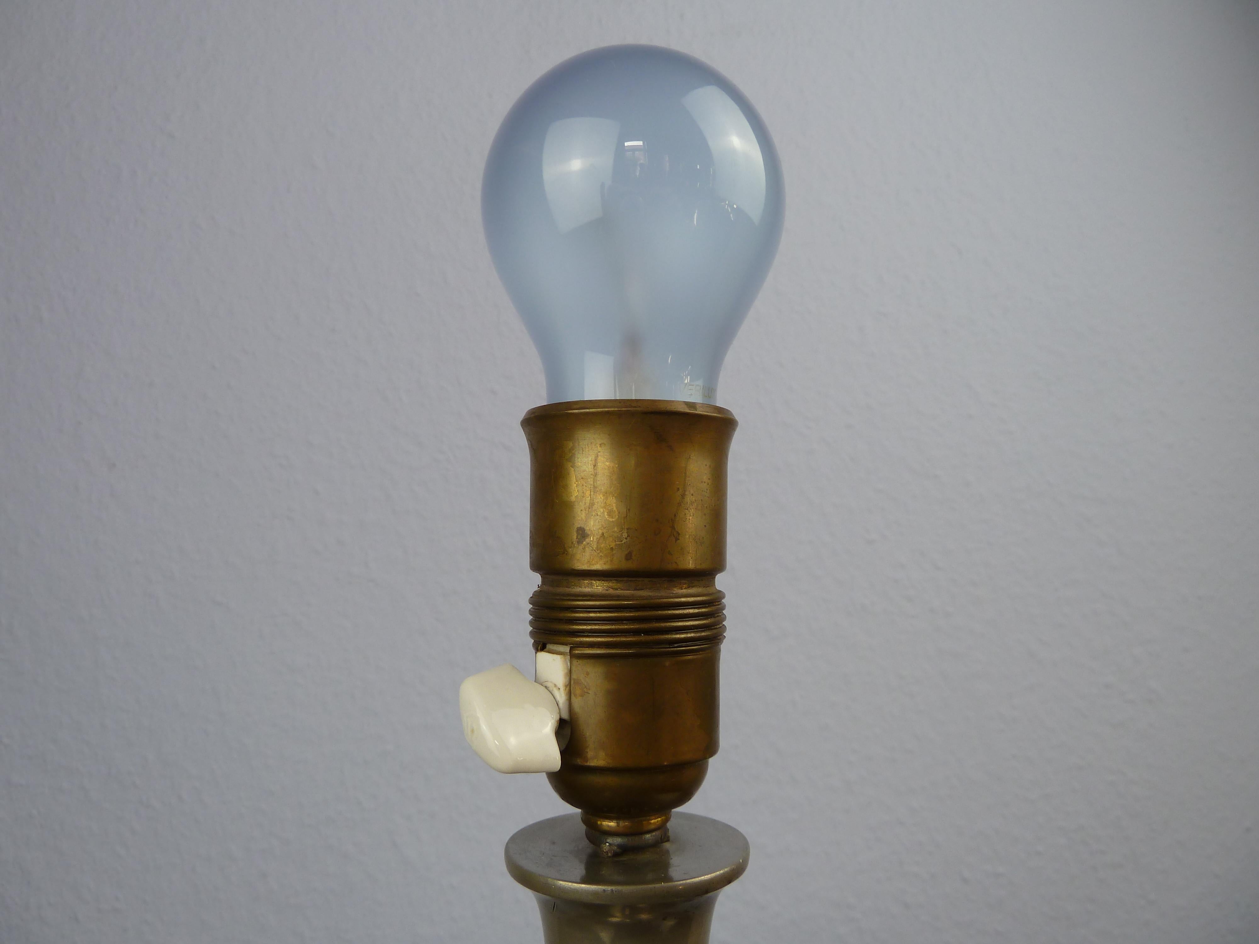 Art Deco C. G. Hallberg Svenskt Tenn Pewter Table Lamp, Sweden 4