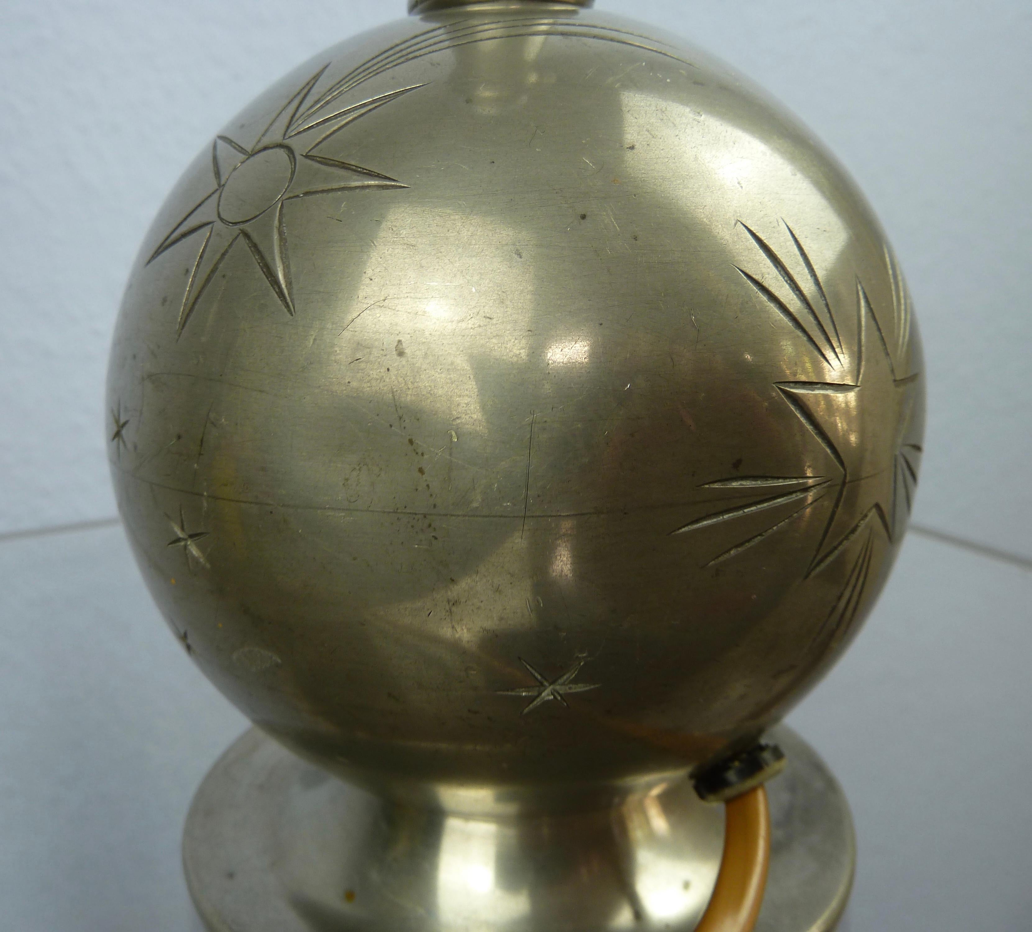 Art Deco C. G. Hallberg Svenskt Tenn Pewter Table Lamp, Sweden 2