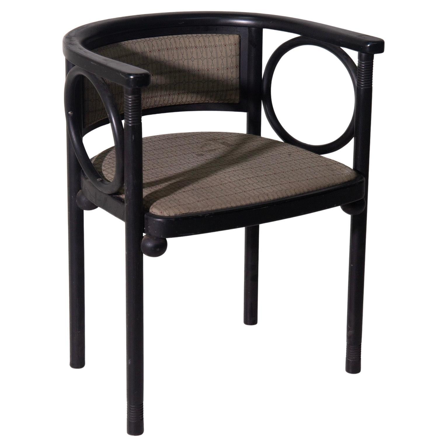 Art Deco chair by Josef Hoffmann for Wittman Wiener Werkstatte, original fabric