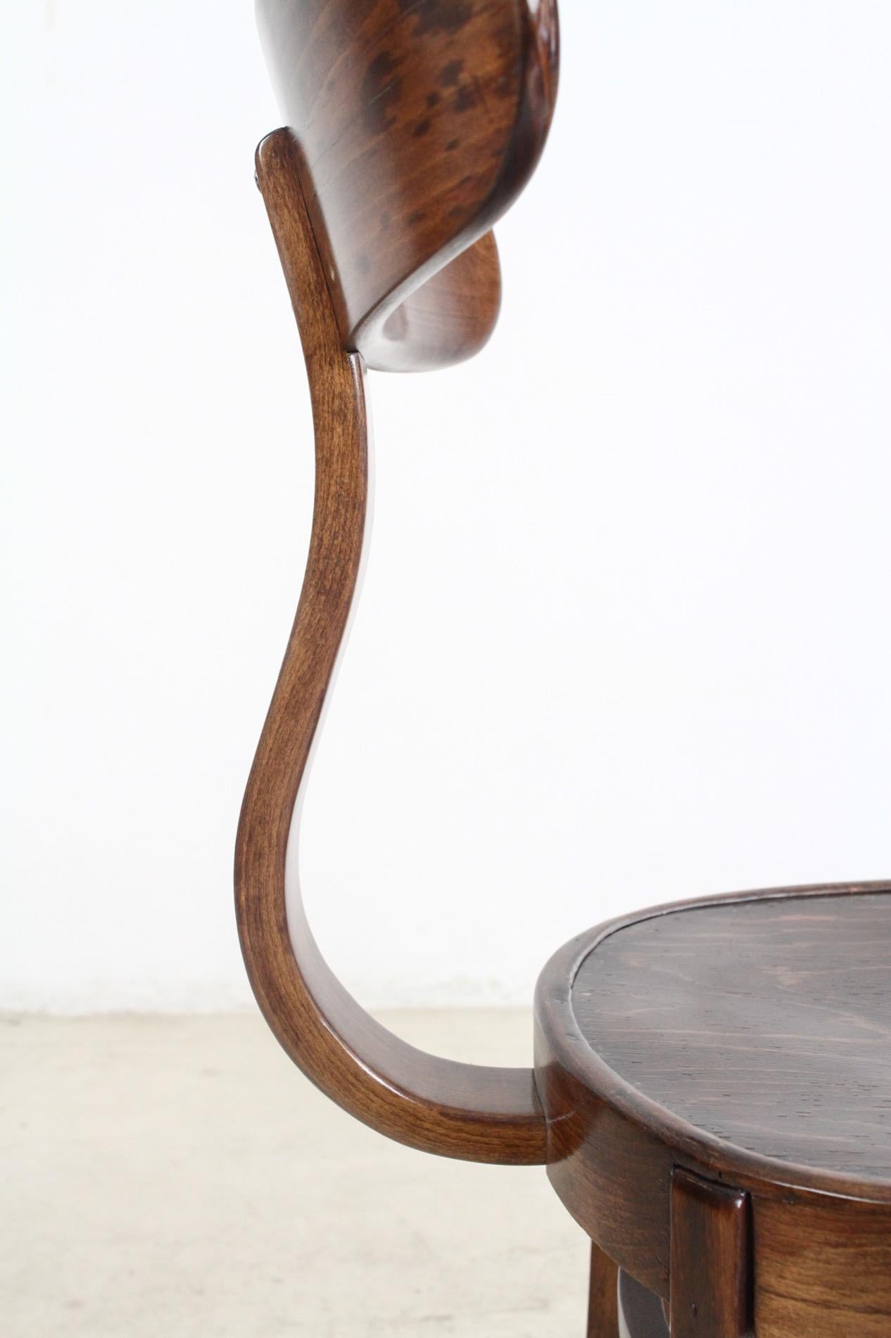 Wood Art Deco Chair by Lajos Kozma, 1920s