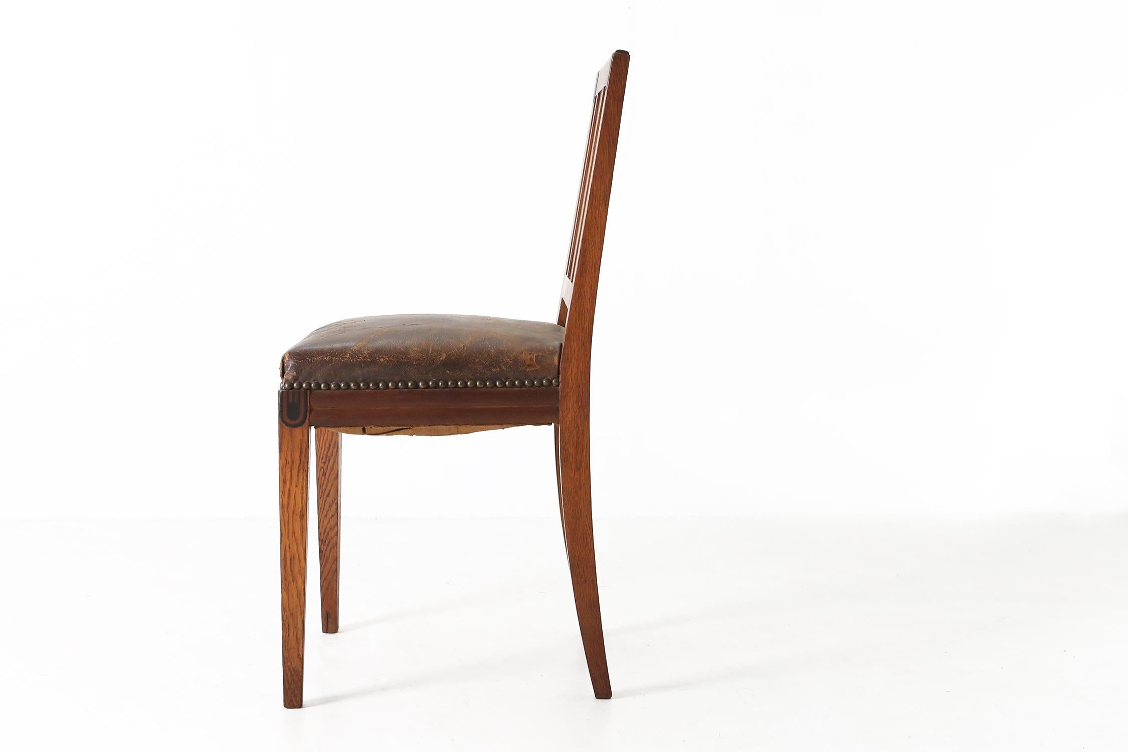 French Art Deco Chair by Maurice Dufrene, 1925 For Sale