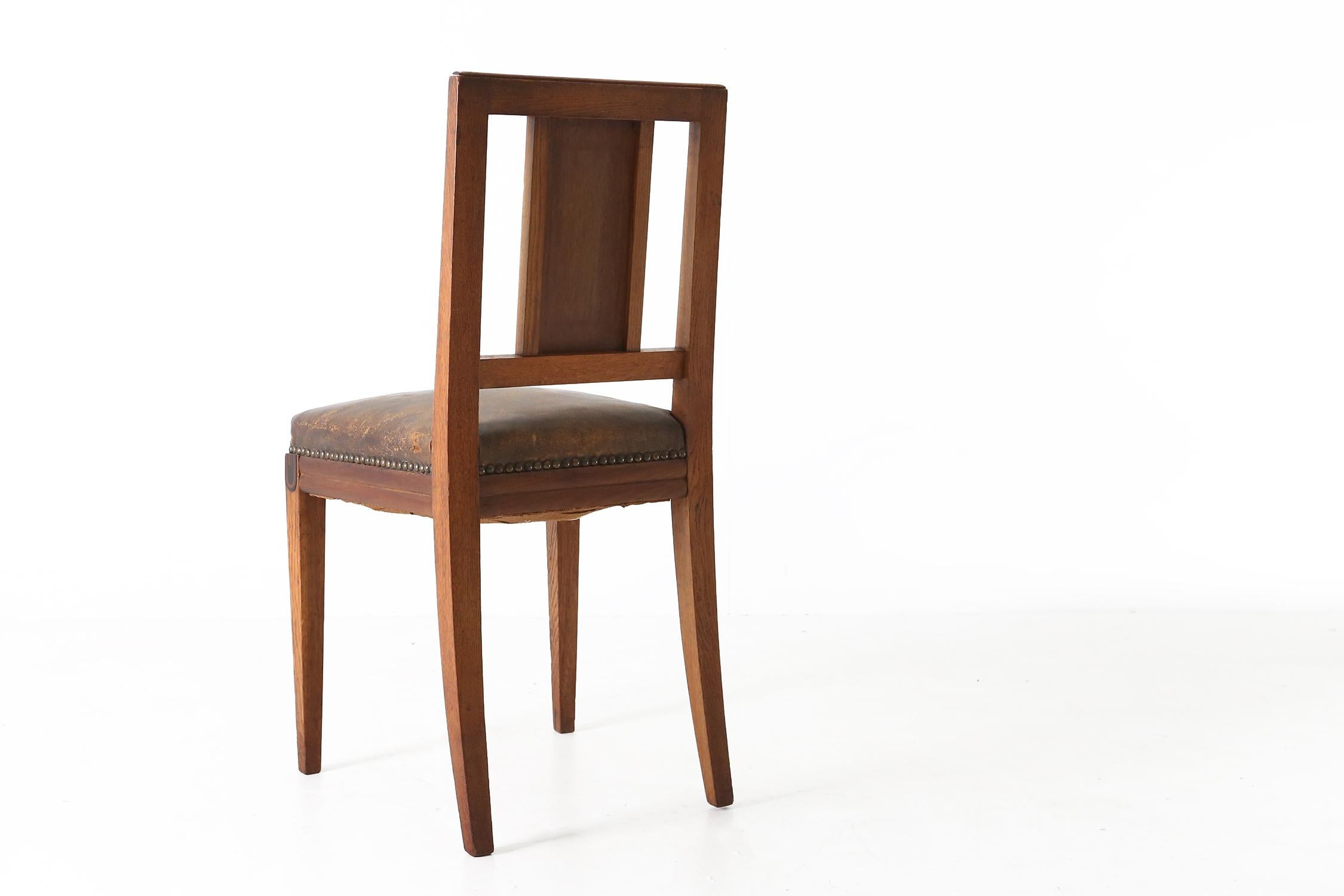 Art Deco Chair by Maurice Dufrene, 1925 In Good Condition For Sale In Meulebeke, BE