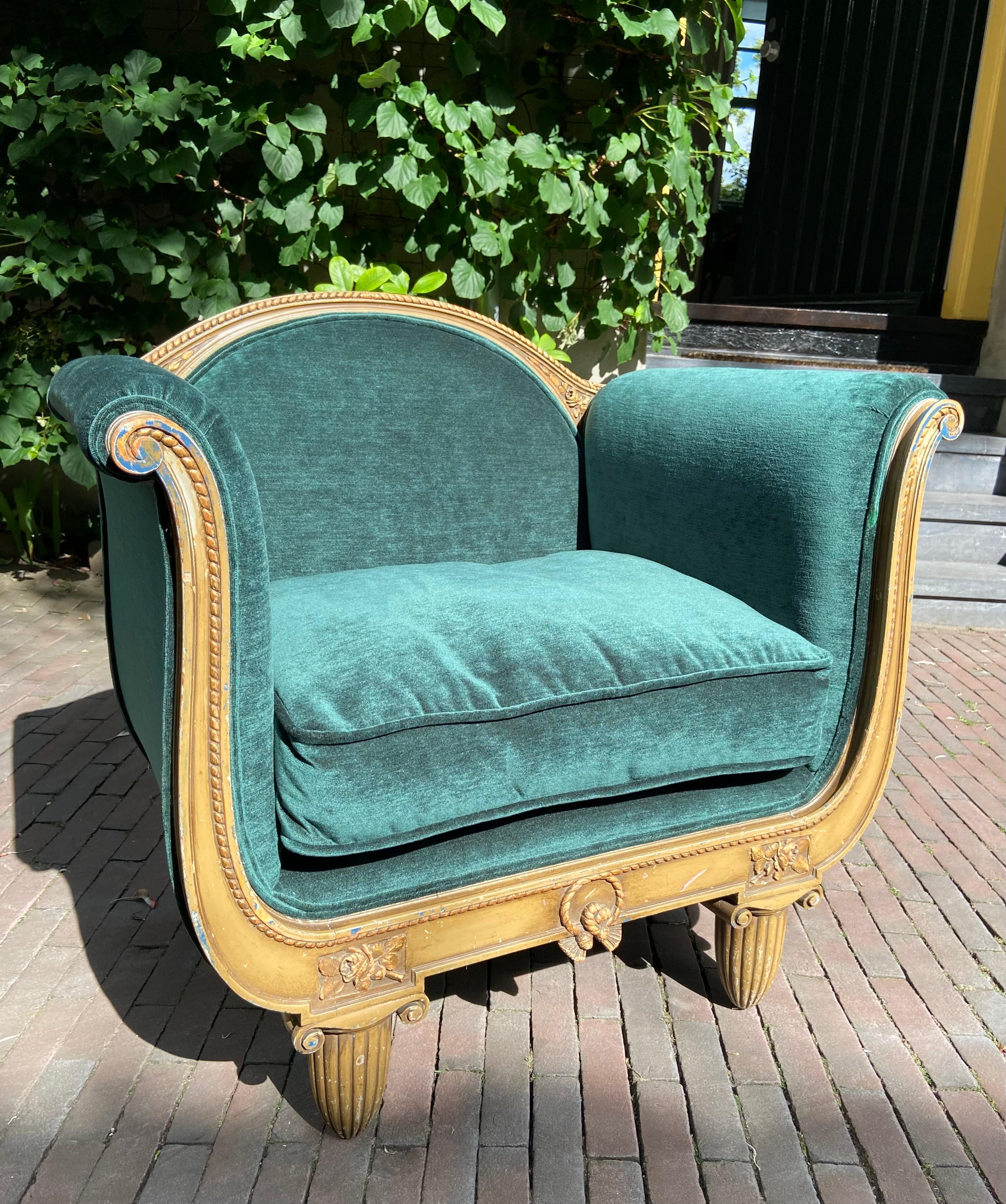 Early 20th Century Art Deco Chair, ca. 1925 For Sale