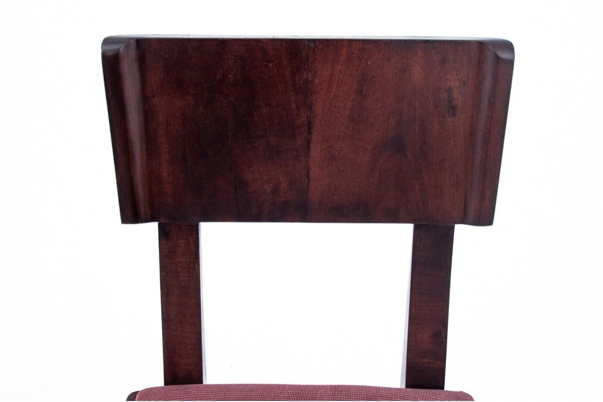 Walnut Art Deco chair, Germany, 1930s. For Sale