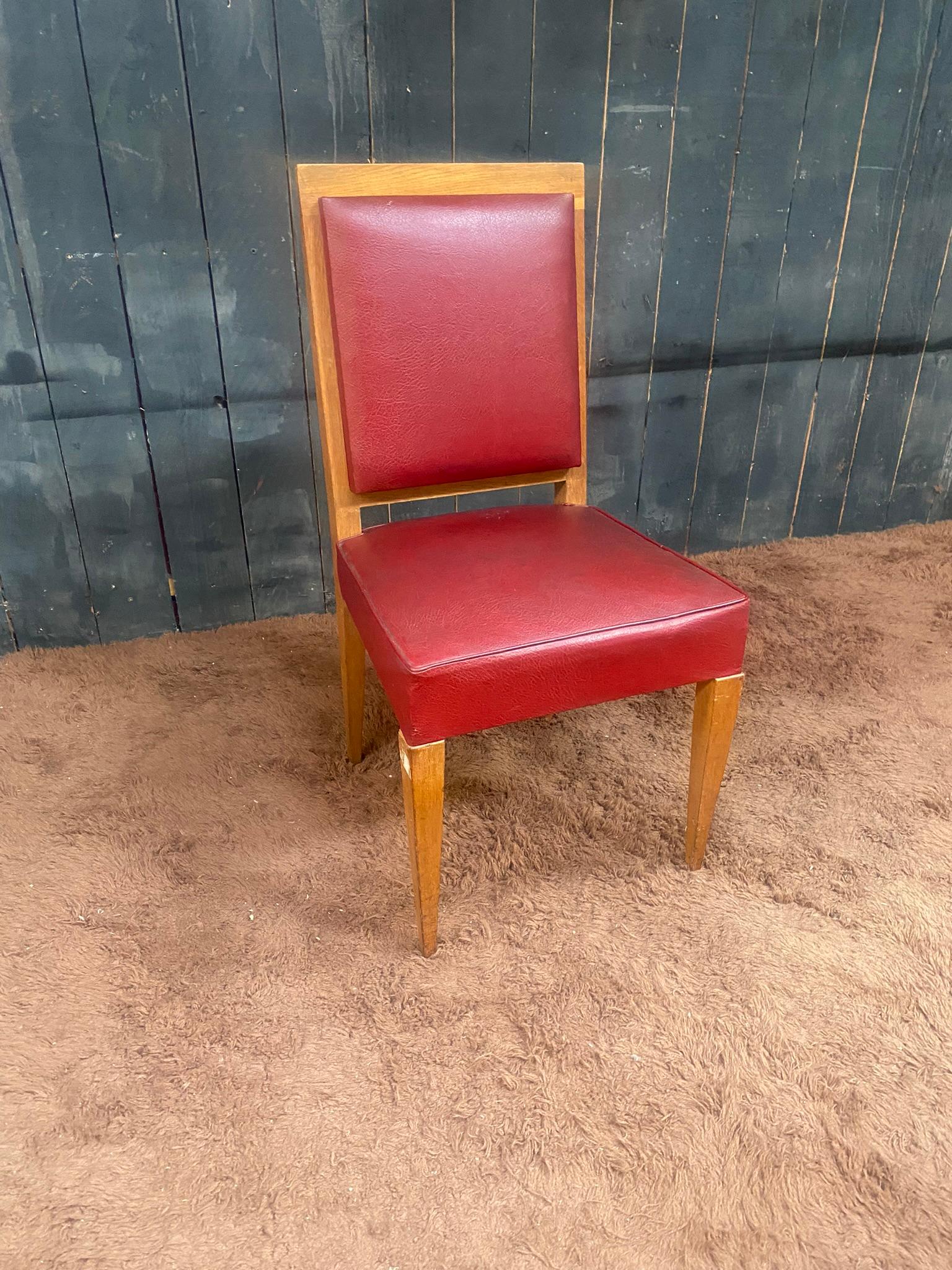French Art Deco Chair in the Style of Jean Michel Frank, circa 1930 For Sale