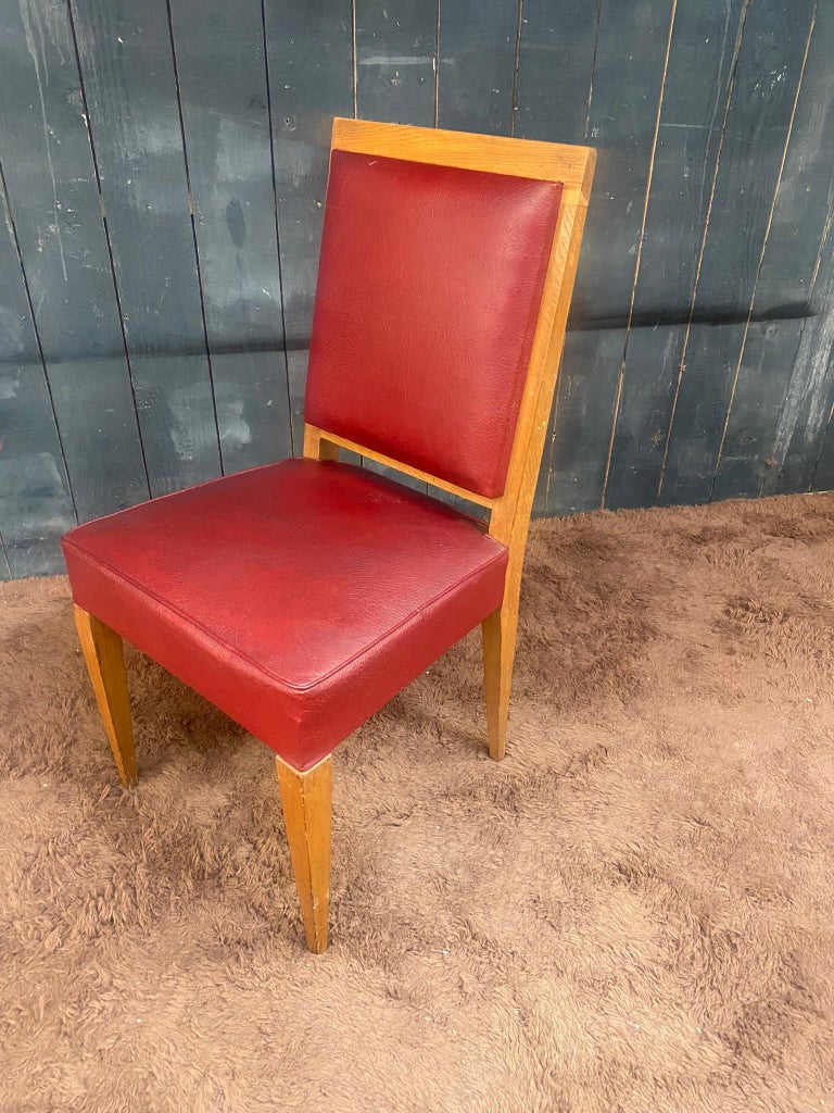 Art Deco Chair in the Style of Jean Michel Frank, circa 1930 For Sale