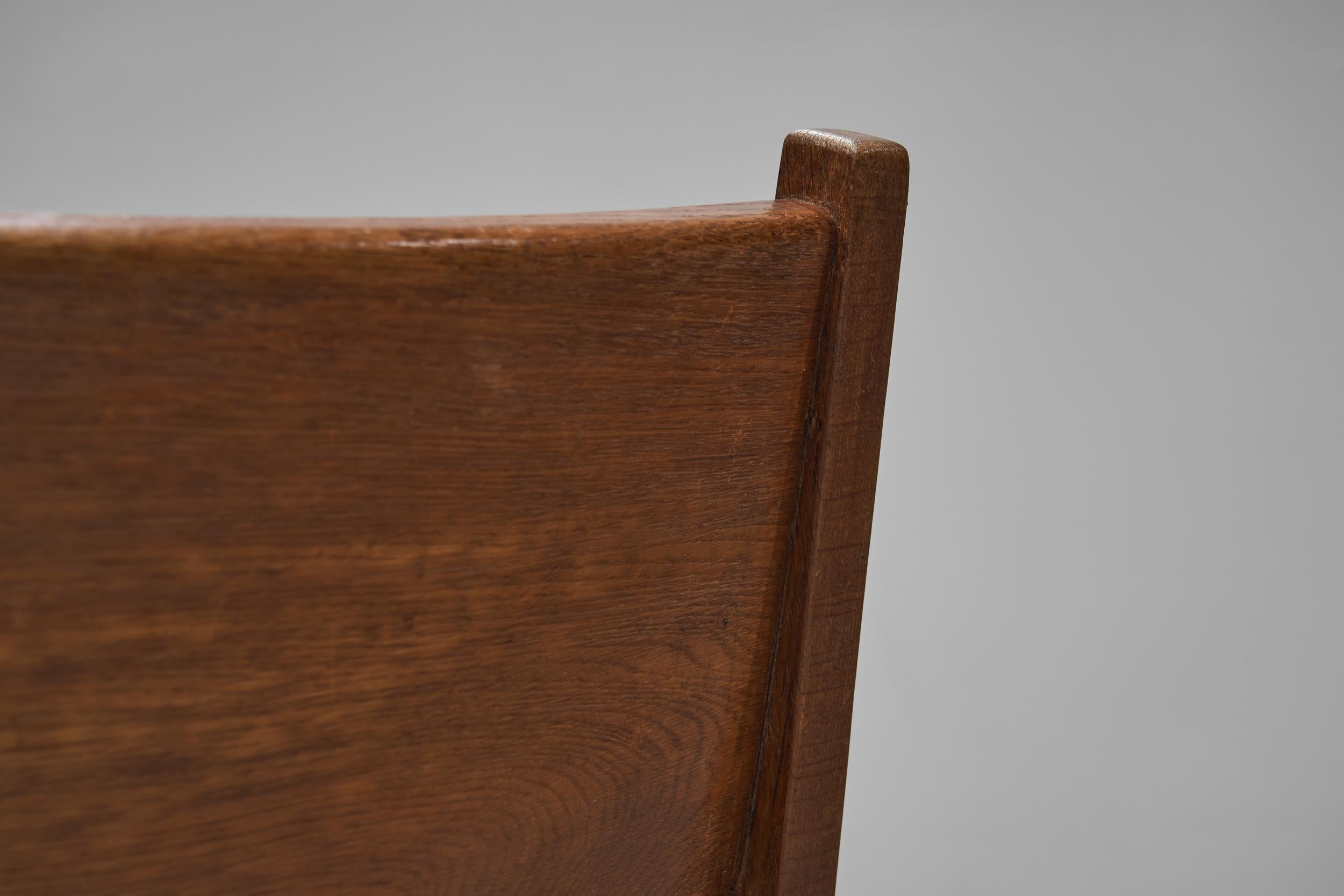 Art Deco Chair with Upholstered Seat, Europe First half of the 20th Century For Sale 5