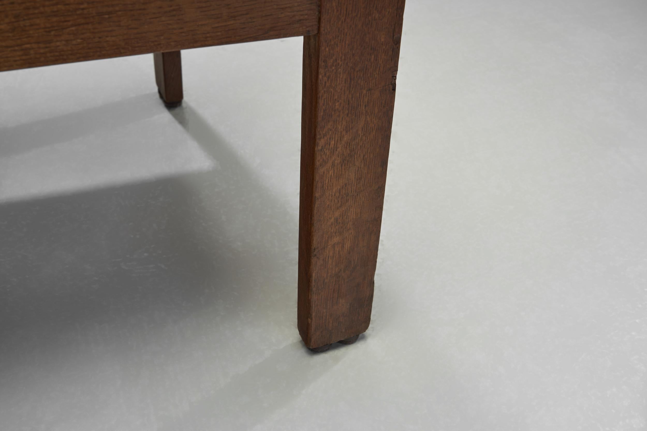 Art Deco Chair with Upholstered Seat, Europe First half of the 20th Century For Sale 11