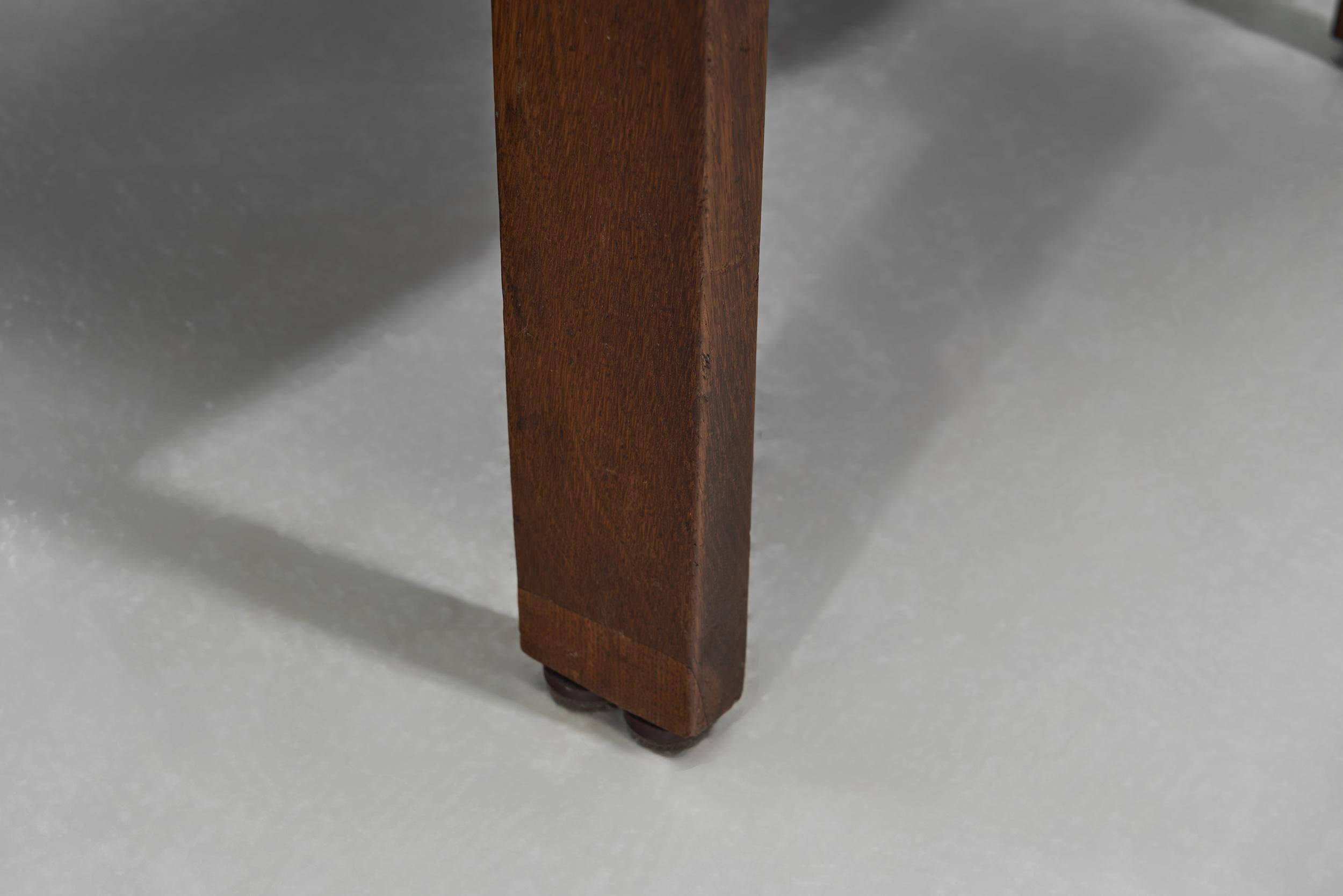 Art Deco Chair with Upholstered Seat, Europe First half of the 20th Century For Sale 12