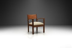 Art Deco Chair with Upholstered Seat, Europe First half of the 20th Century