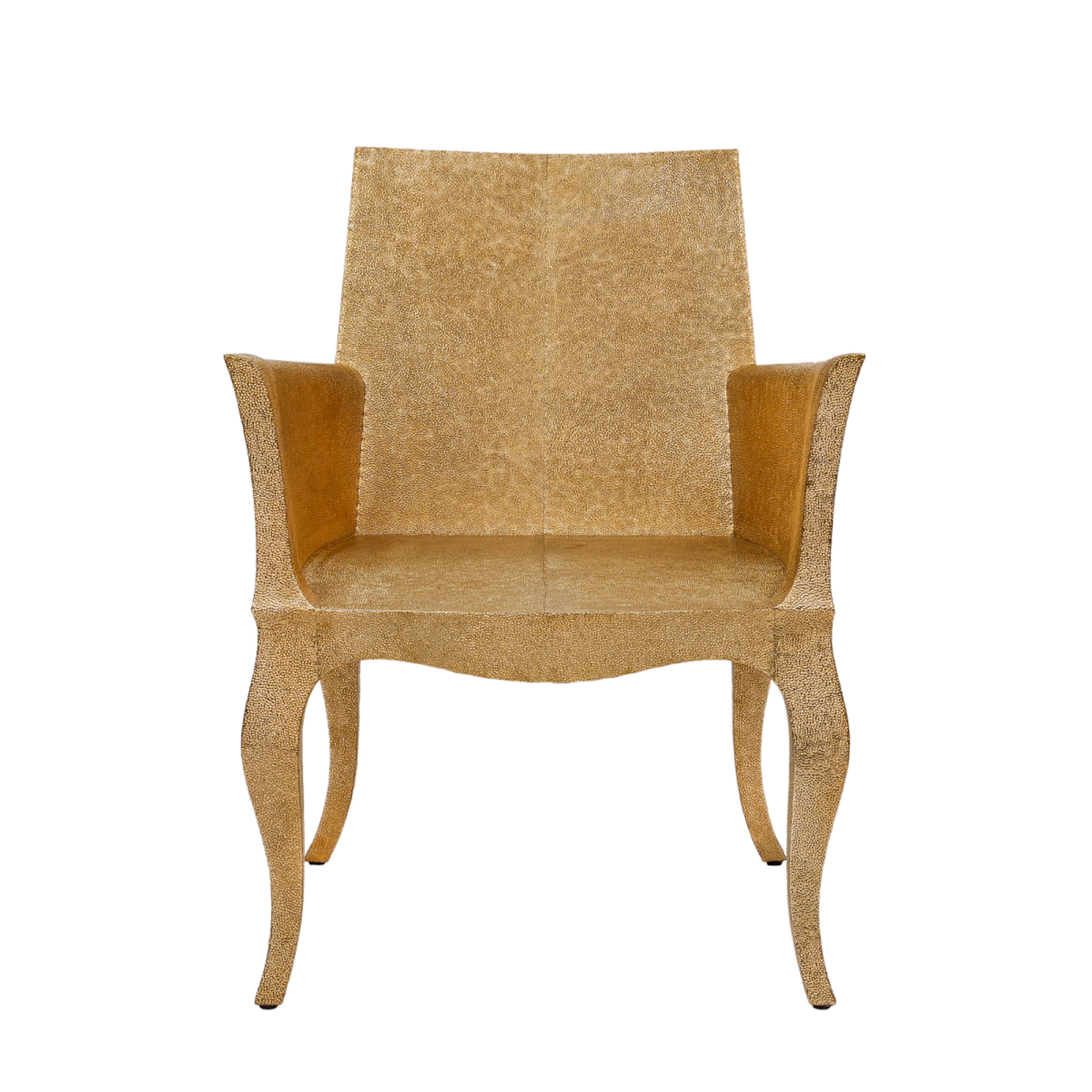 Sillas Art Déco Martillado Fino en Bronce Blanco Antiguo de Paul Mathieu en venta 9