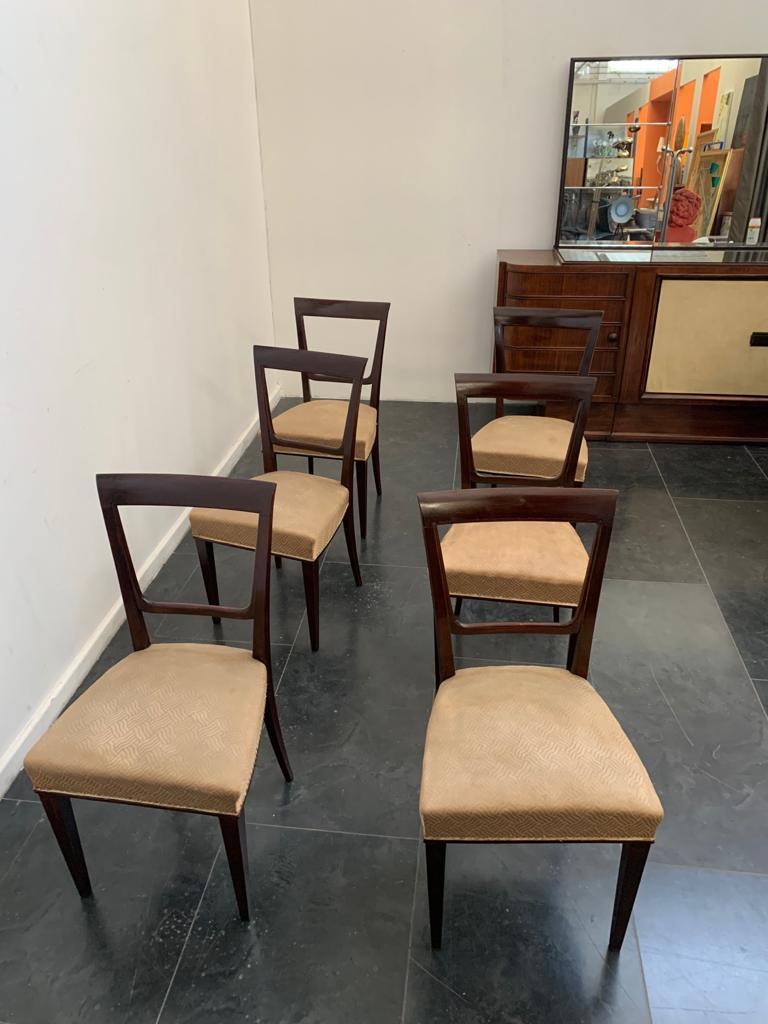 Sedie Art Déco in palissandro, set di 6 pezzi in vendita 2