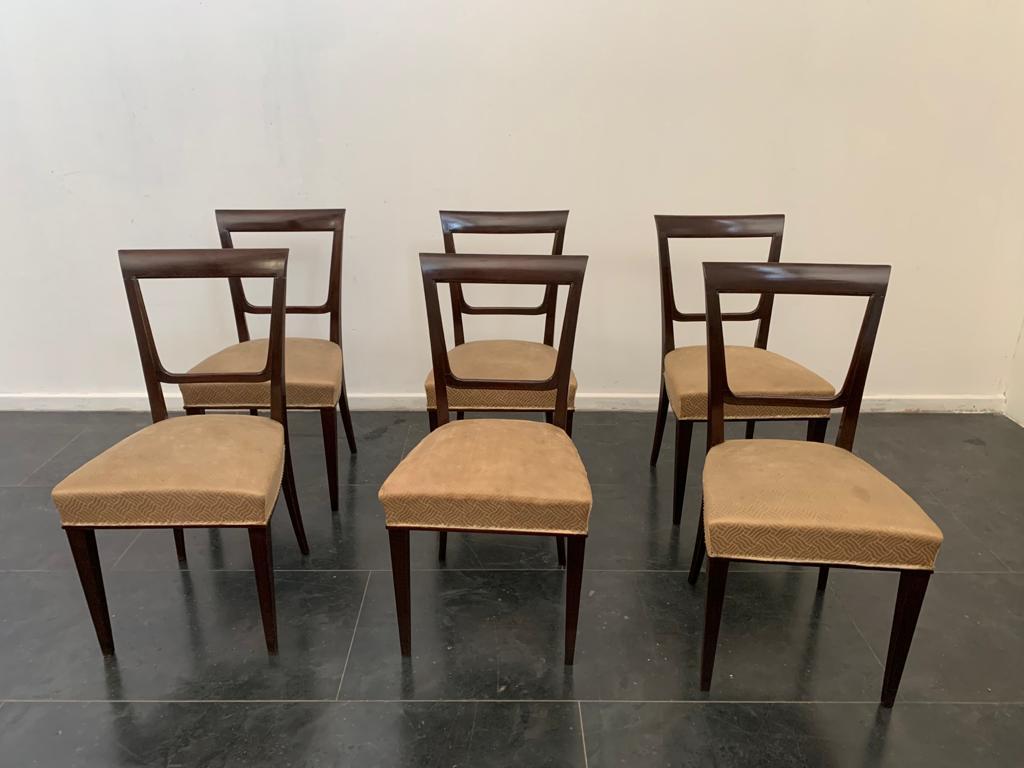 Sedie Art Déco in palissandro, set di 6 pezzi in vendita 3