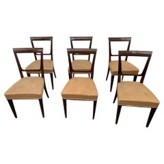 Art Deco Chairs in Rosewood, Set of 6