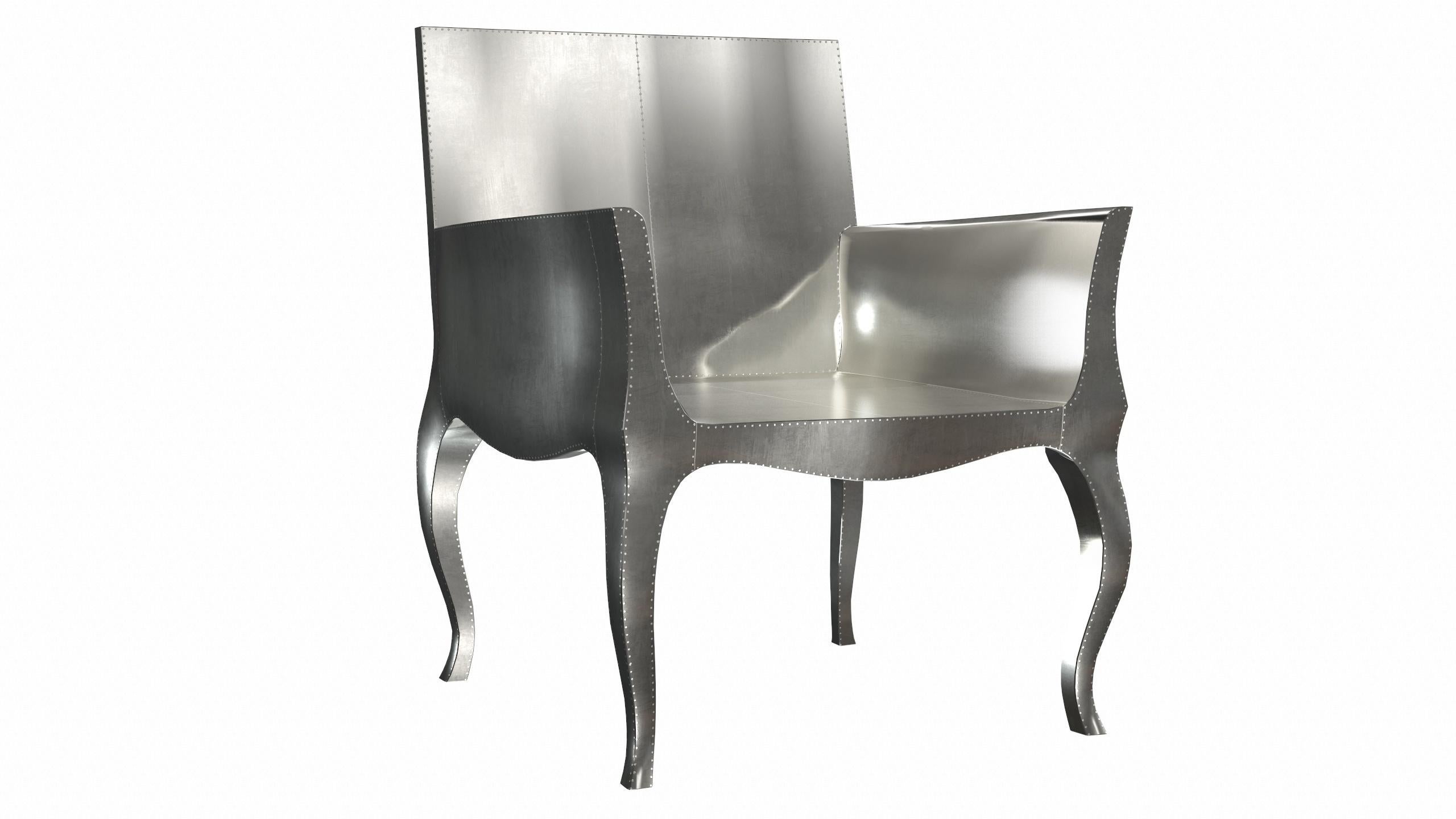 Sedie Art Déco in bronzo bianco liscio di Paul Mathieu per S. Odegard in vendita 7