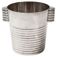 Art Deco Champagne Bucket 'Ondulations' by Luc Lanel for Christofle