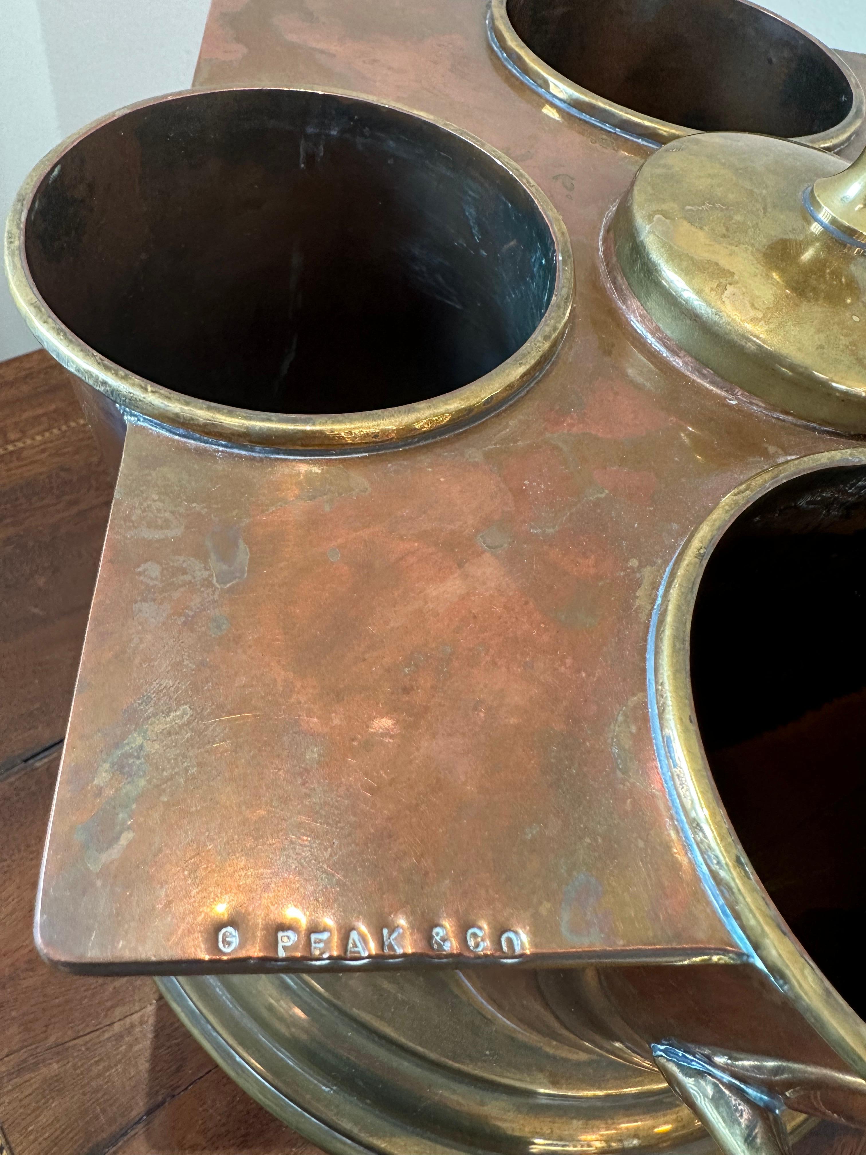Art Deco Champagne Cooler by G.Peak & Co, London In Good Condition For Sale In Espoo, FI