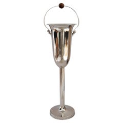 Art Deco Champagne cooler stand nickel - plated around 1920s