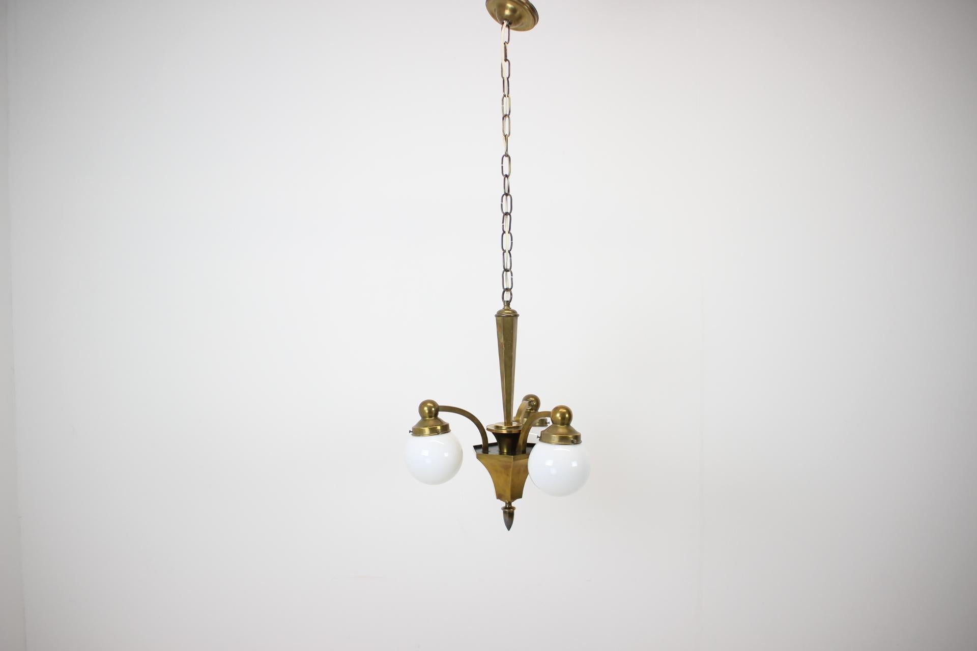 Early 20th Century Art Deco Chandelier, 1920s For Sale