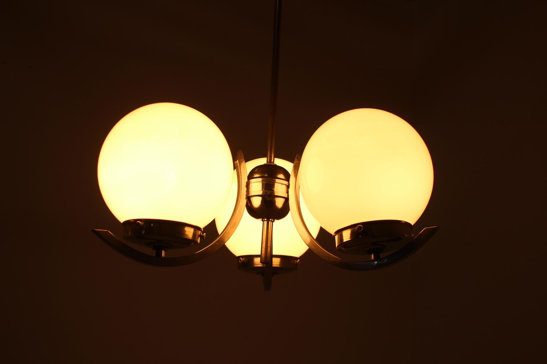 Art Deco Chandelier, 1930s For Sale 5