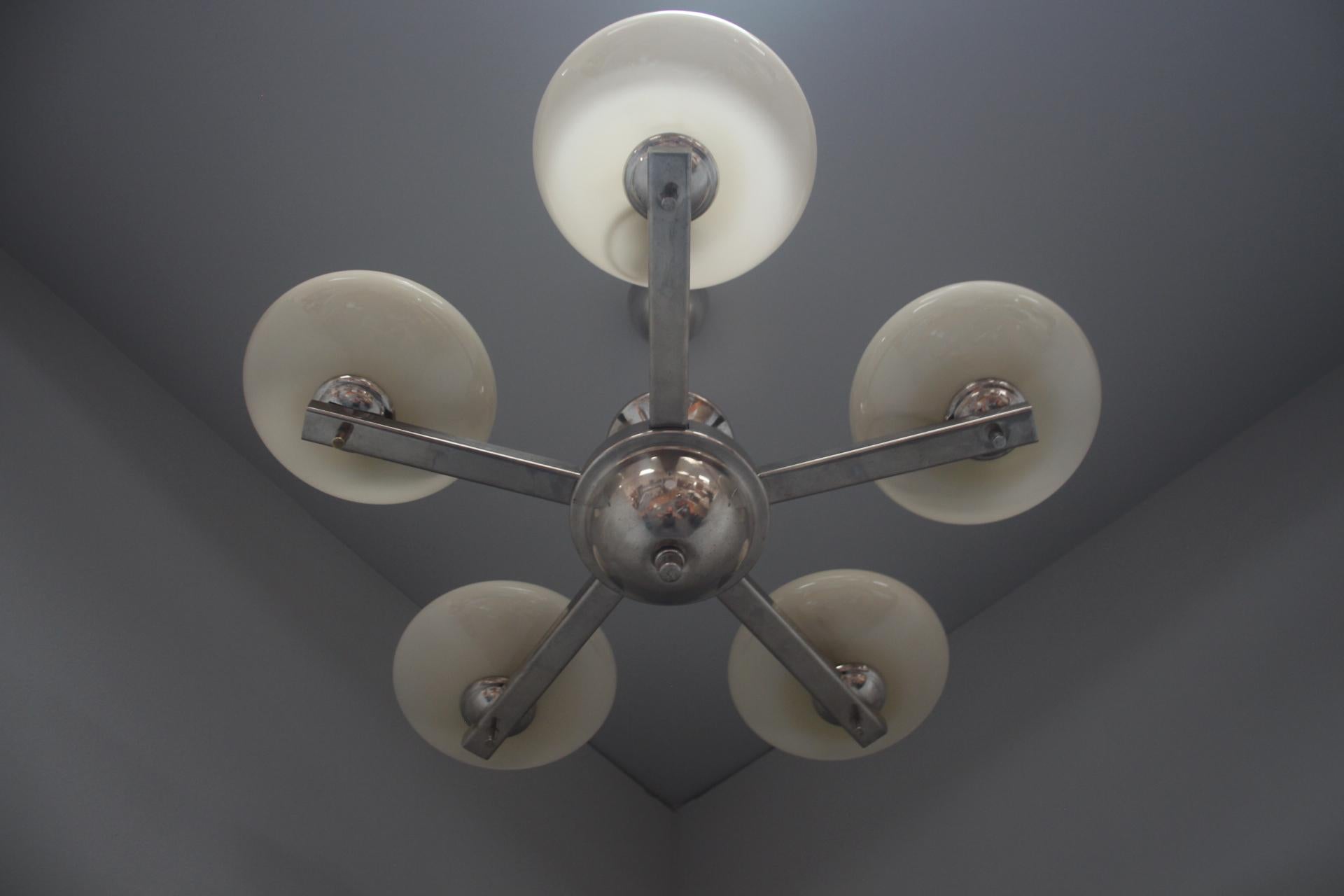 Lampadario Art Deco  Anni '30, Cecoslovacchia in vendita 6