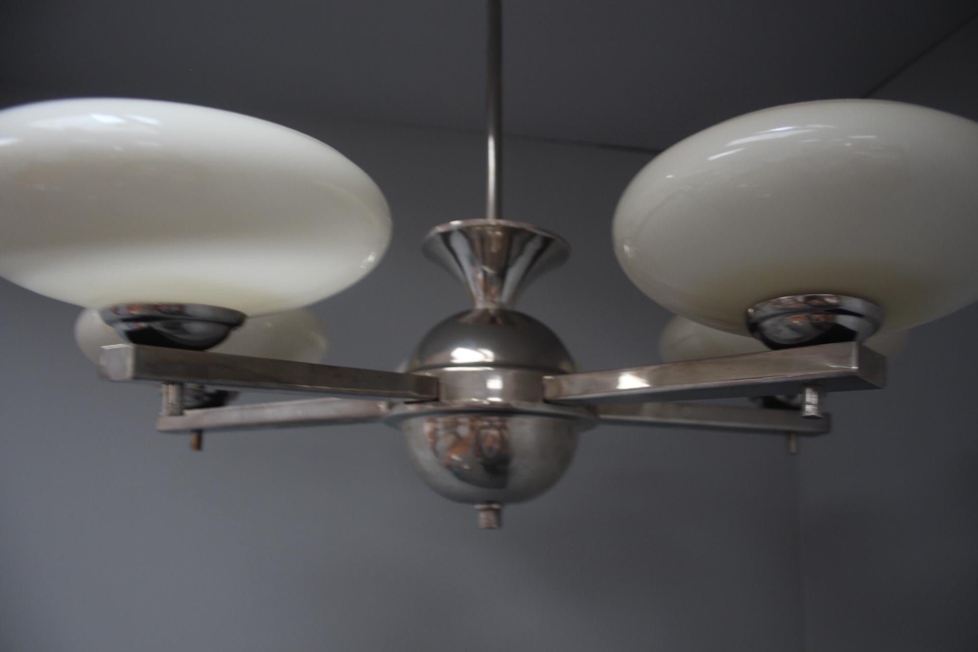 Lampadario Art Deco  Anni '30, Cecoslovacchia in vendita 7