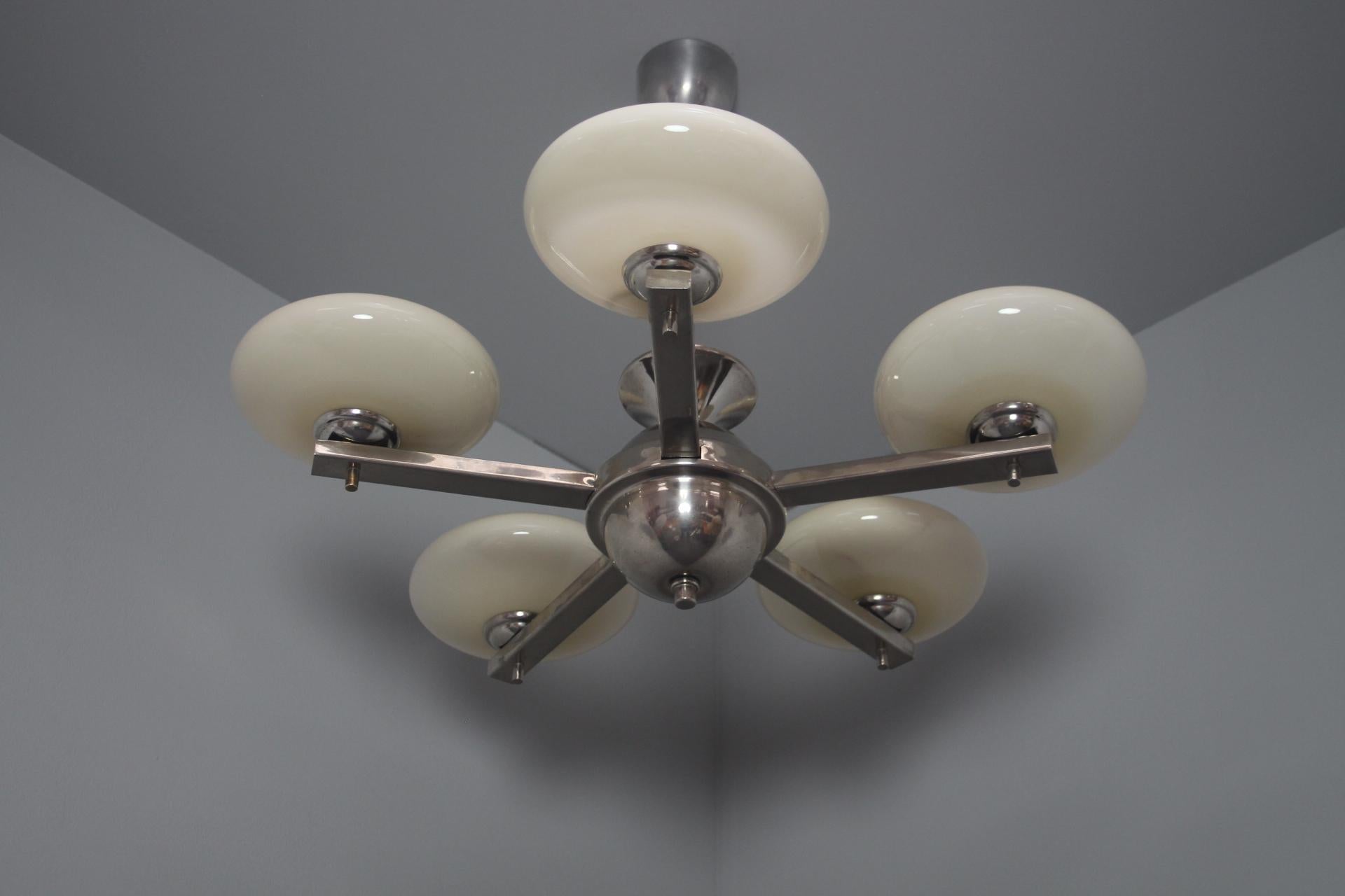 Lampadario Art Deco  Anni '30, Cecoslovacchia in vendita 2