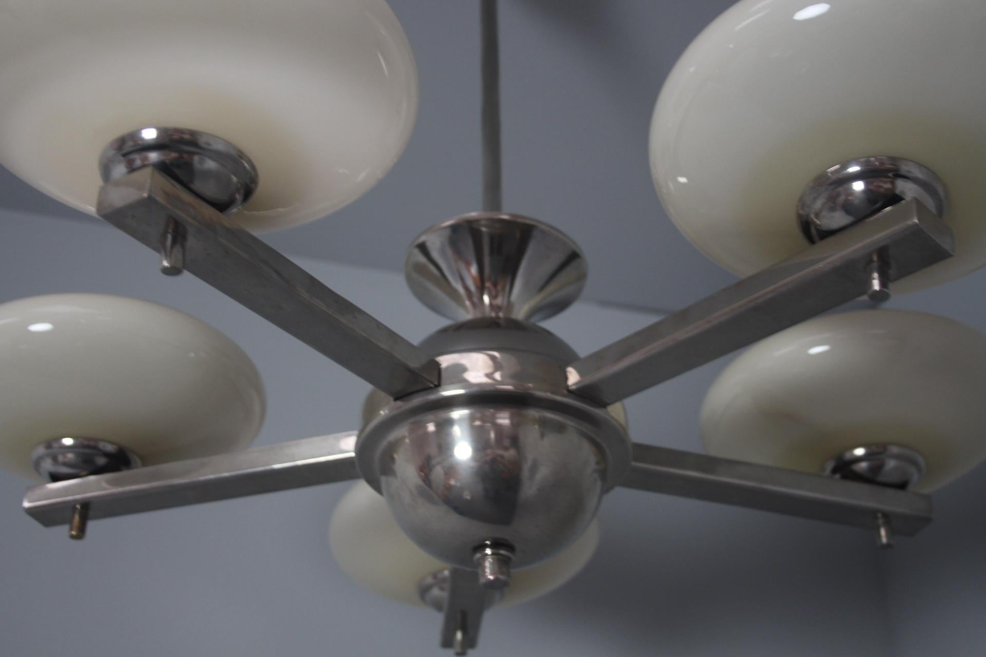 Lampadario Art Deco  Anni '30, Cecoslovacchia in vendita 3