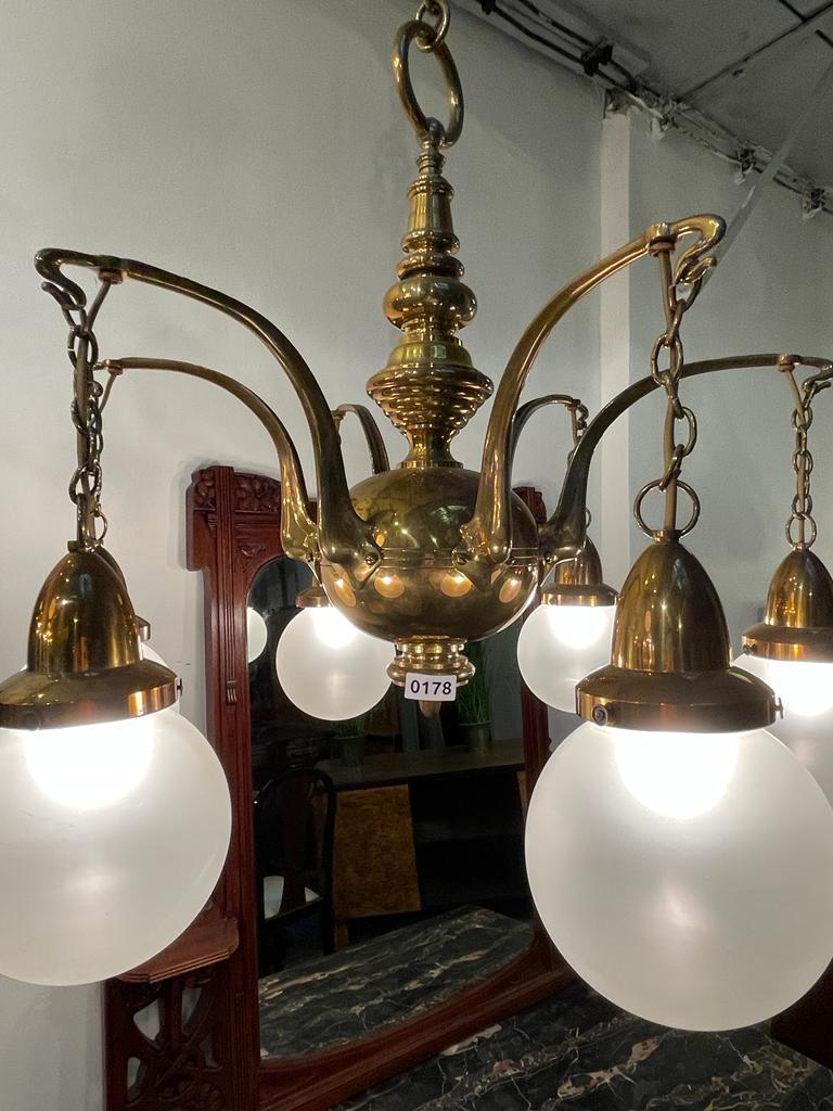 Art Deco Chandelier, 1930s In Excellent Condition For Sale In Wien, AT