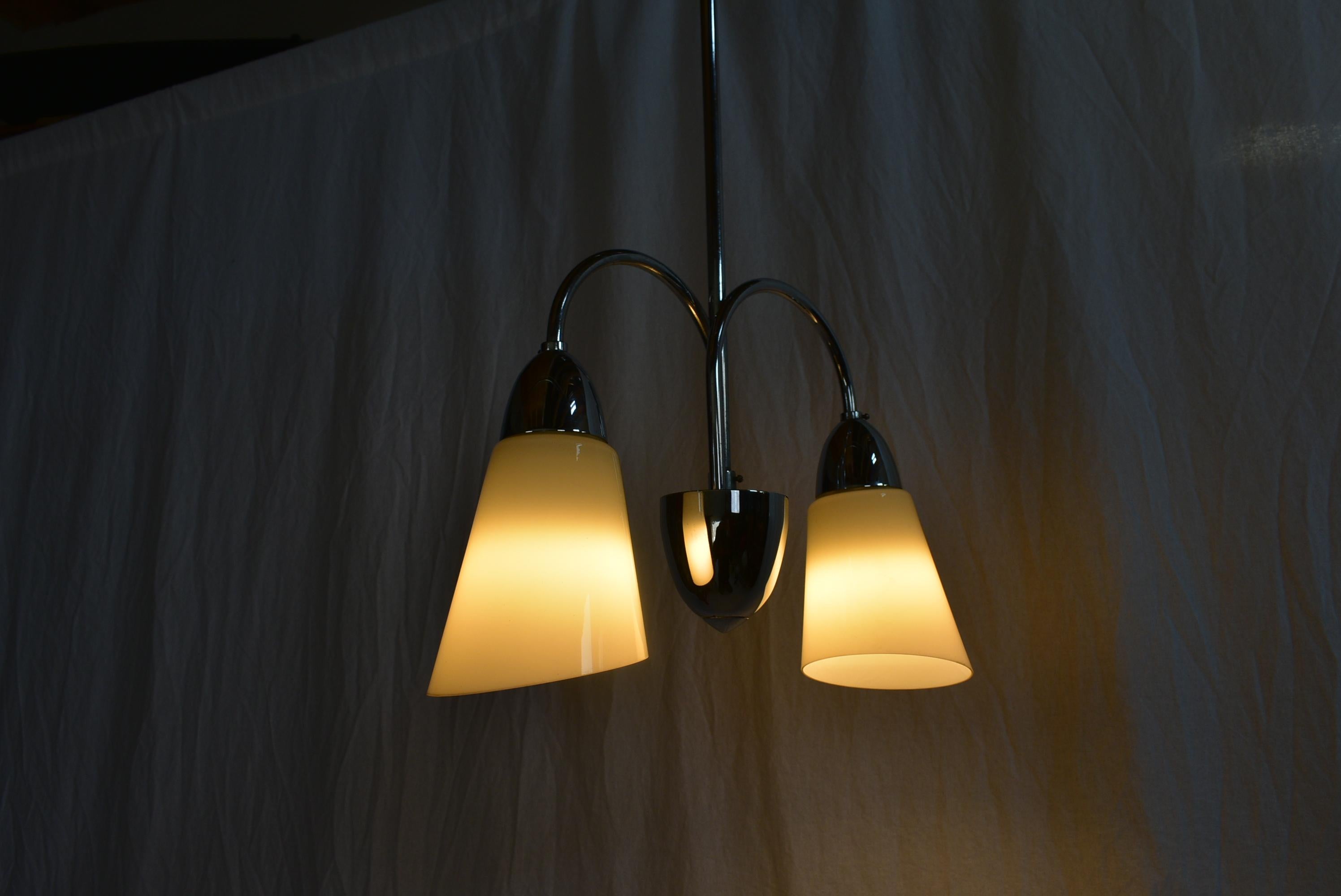 Lampadario Art Deco, anni '30 In condizioni buone in vendita a Praha, CZ