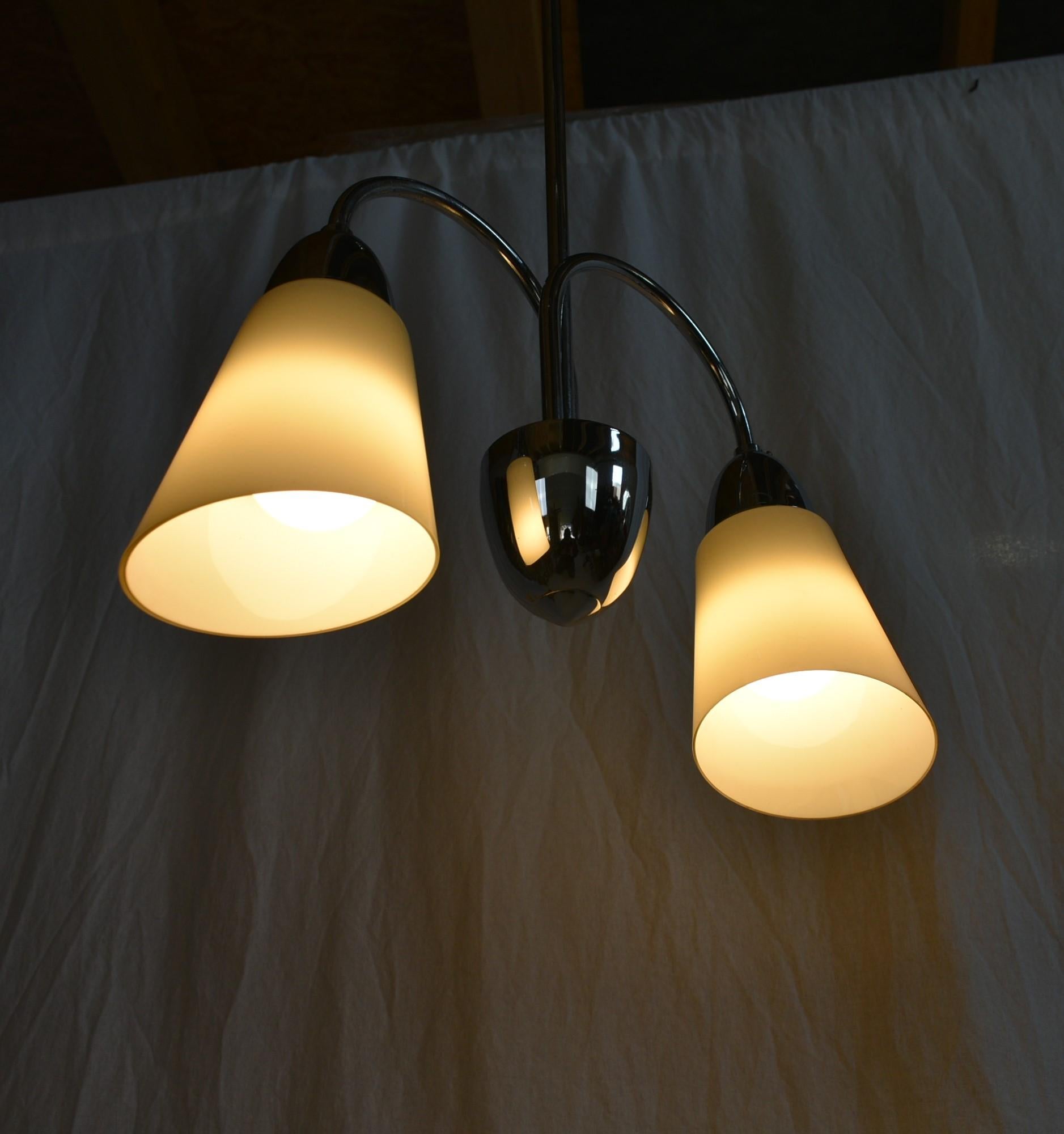 Metà XX secolo Lampadario Art Deco, anni '30 in vendita