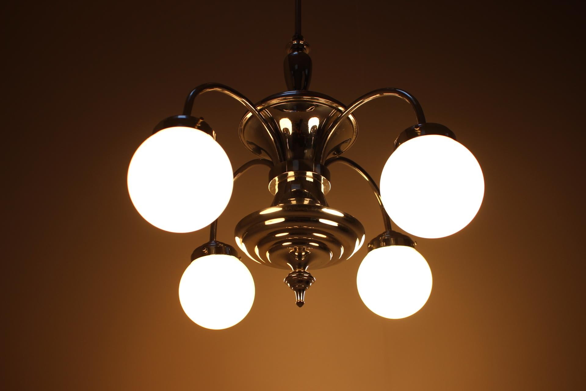 Metà XX secolo Lampadario Art Deco, anni '30 in vendita