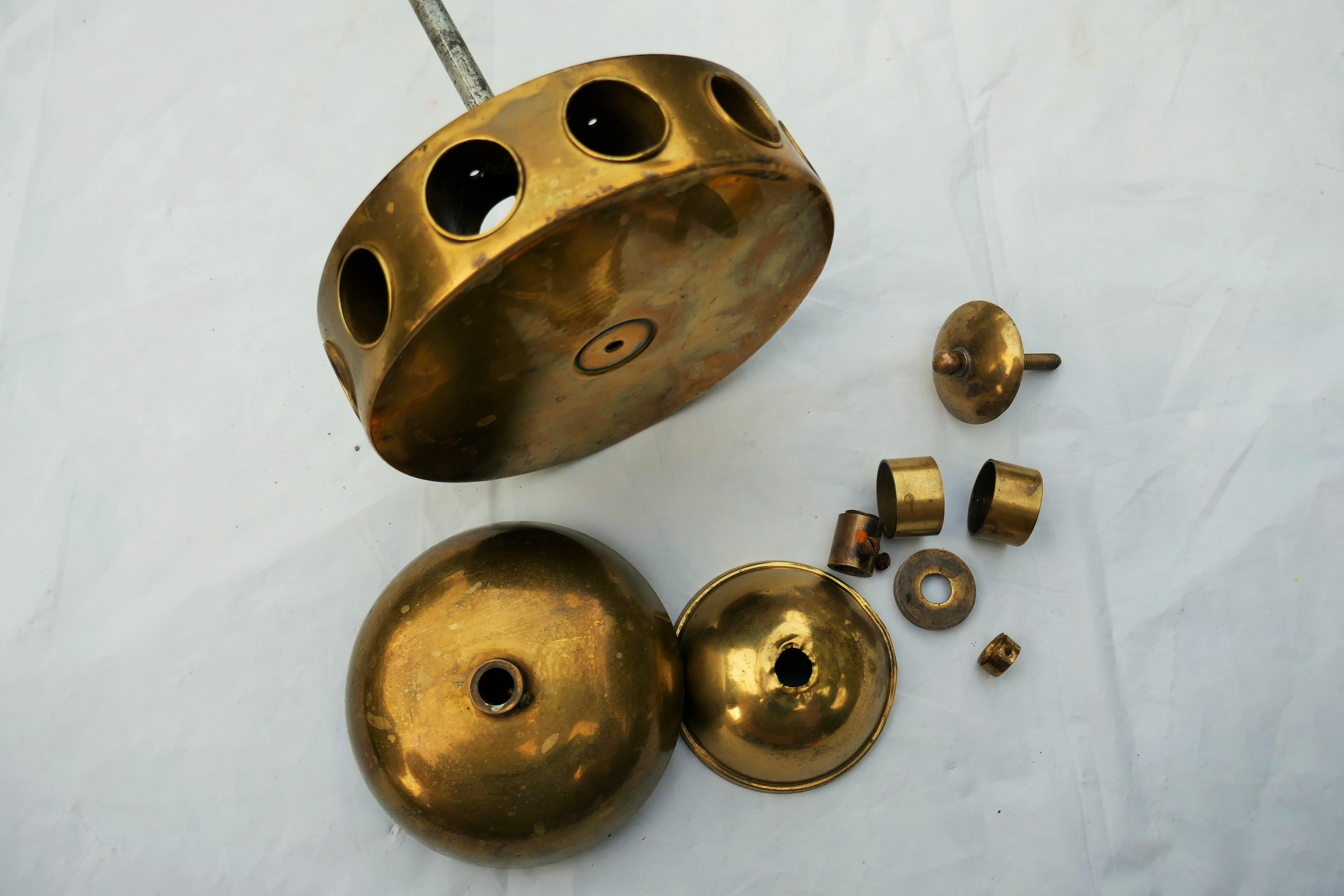 Art Deco chandelier attributed to Venini For Sale 13
