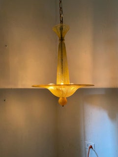 Art Déco-Kronleuchter von Daum, Nancy Frankreich, aus Pate de Verre, um 1940