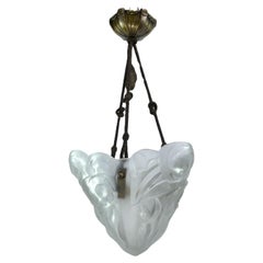 Lámpara colgante Art Déco de Dégue, años 30